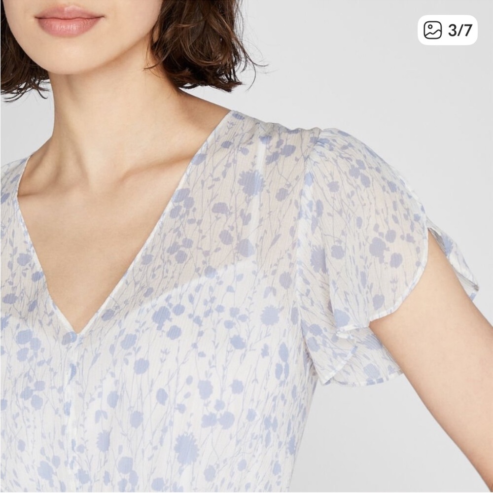 Club Monaco Printed Ruffle Dress - Picture 4 of 8